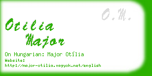 otilia major business card